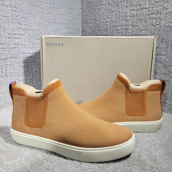 Rothy's The Chelsea Womens Size US 8 Fawn Classic Pull On Ankle Boots - Picture 9 of 9